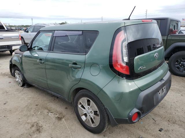 KNDJN2A21E7001402 - 2014 KIA SOUL GREEN photo 2