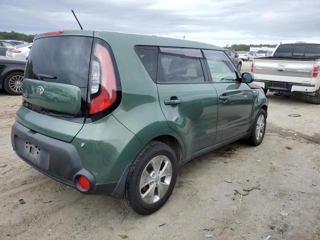 KNDJN2A21E7001402 - 2014 KIA SOUL GREEN photo 3