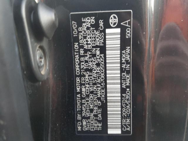 JTKDE167080255054 - 2008 TOYOTA SCION TC 黑色 照片 12