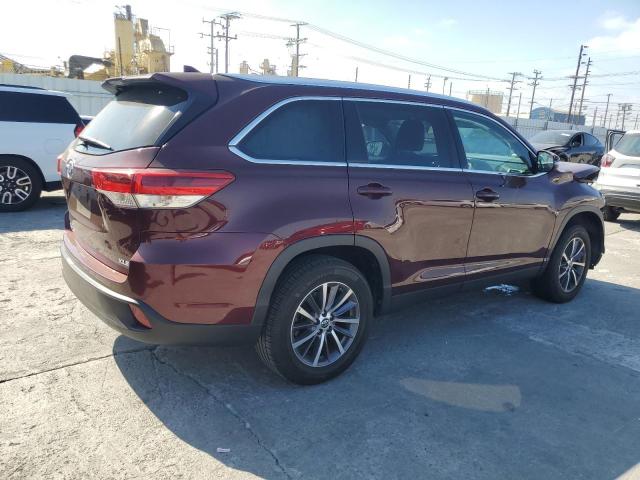 5TDKZRFHXKS346007 - 2019 TOYOTA HIGHLANDER SE 勃艮第红 照片 3