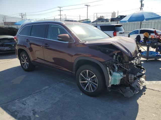 5TDKZRFHXKS346007 - 2019 TOYOTA HIGHLANDER SE 勃艮第红 照片 4