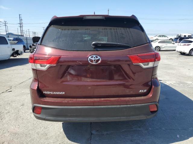 5TDKZRFHXKS346007 - 2019 TOYOTA HIGHLANDER SE 勃艮第红 照片 6