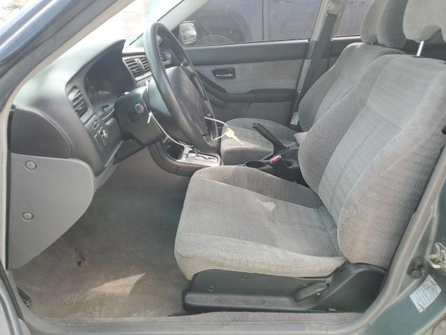 4S3BH635827306756 - 2002 SUBARU LEGACY L GREEN photo 7