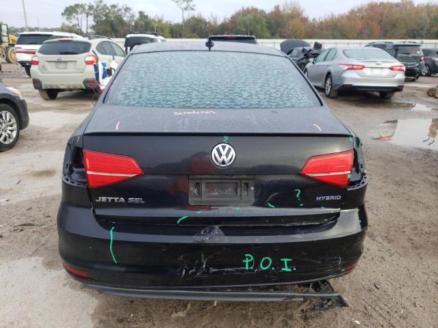 3VW637AJ6GM337973 - 2016 VOLKSWAGEN JETTA HYBRID BLACK photo 6