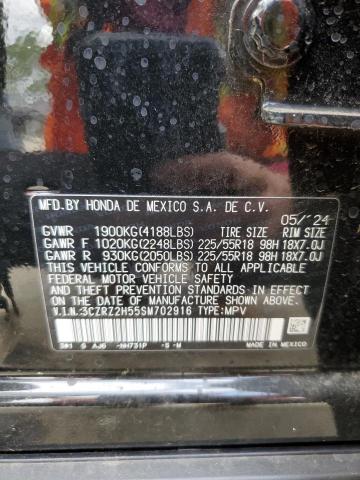 3CZRZ2H55SM702916 - 2025 HONDA HR-V SPORT Қара фото 13