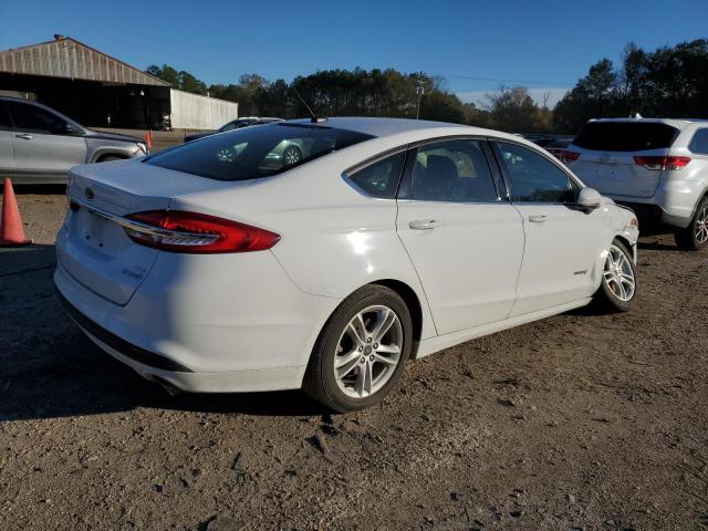 3FA6P0LU5JR219208 - 2018 FORD FUSION SE HYBRID WHITE photo 3