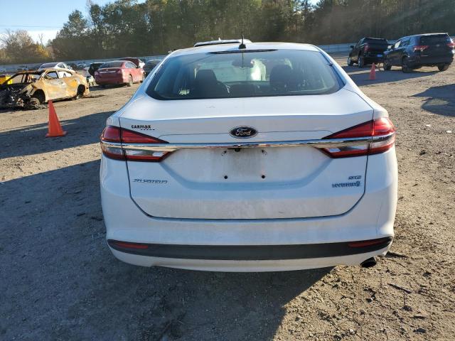 3FA6P0LU5JR219208 - 2018 FORD FUSION SE HYBRID WHITE photo 6