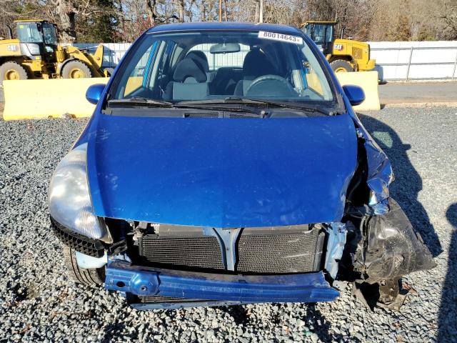 JHMGD38468S068121 - 2008 HONDA FIT BLUE photo 5