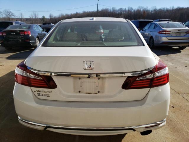 1HGCR2F75GA003288 - 2016 HONDA ACCORD EX WHITE photo 6