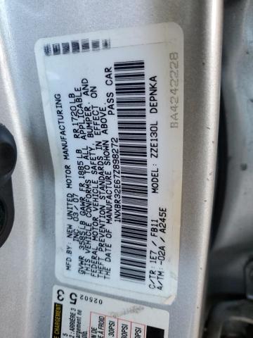 1NXBR32E67Z898272 - 2007 TOYOTA COROLLA CE SILVER photo 12