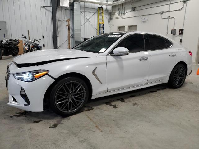 KMTG64LA3KU016117 - 2019 GENESIS G70 ADVANCED WHITE photo 1