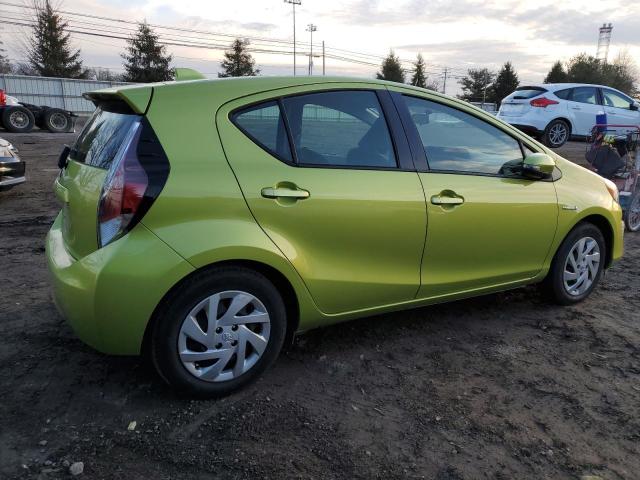 JTDKDTB35F1088813 - 2015 TOYOTA PRIUS C GREEN photo 3