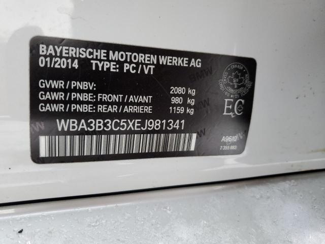 WBA3B3C5XEJ981341 - 2014 BMW 328 XI WHITE photo 12