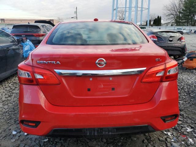 3N1AB7AP3HY374500 - 2017 NISSAN SENTRA S RED photo 6