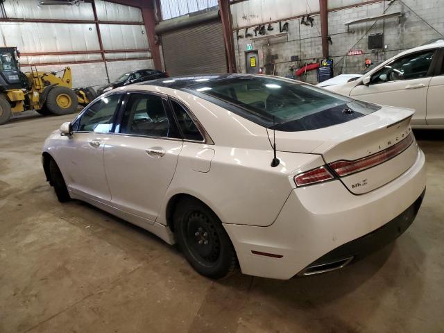 3LN6L2LU8ER828263 - 2014 LINCOLN MKZ HYBRID WHITE photo 2