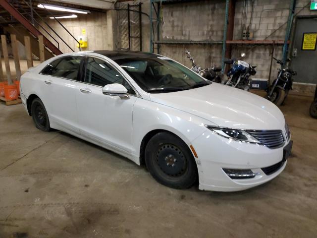 3LN6L2LU8ER828263 - 2014 LINCOLN MKZ HYBRID WHITE photo 4