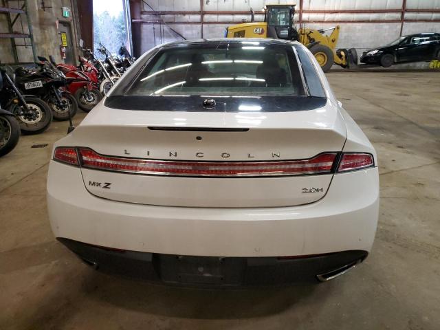 3LN6L2LU8ER828263 - 2014 LINCOLN MKZ HYBRID WHITE photo 6