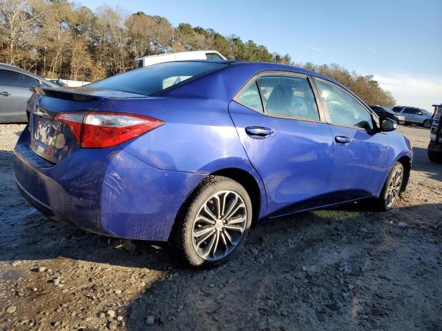 2T1BURHE3EC123208 - 2014 TOYOTA COROLLA L BLUE photo 3