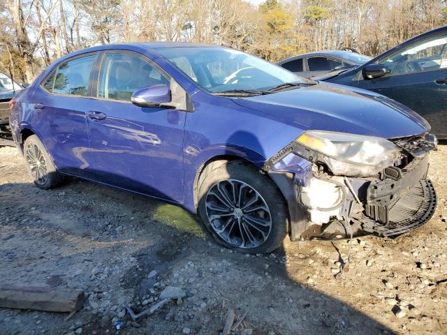 2T1BURHE3EC123208 - 2014 TOYOTA COROLLA L BLUE photo 4