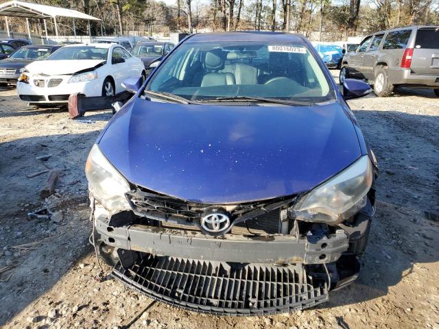 2T1BURHE3EC123208 - 2014 TOYOTA COROLLA L BLUE photo 5