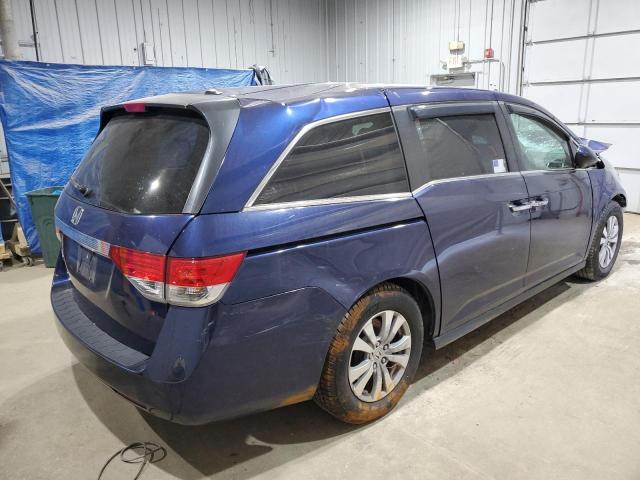 5FNRL5H60FB117401 - 2015 HONDA ODYSSEY EXL ლურჯი ფოტო 3