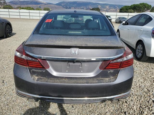 1HGCR3F8XGA008906 - 2016 HONDA ACCORD EXL GRAY photo 6