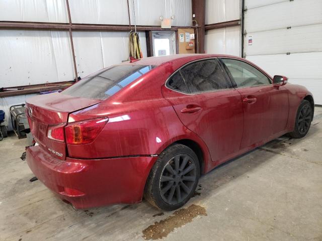 JTHCF5C21A5041746 - 2010 LEXUS IS 250 RED photo 3