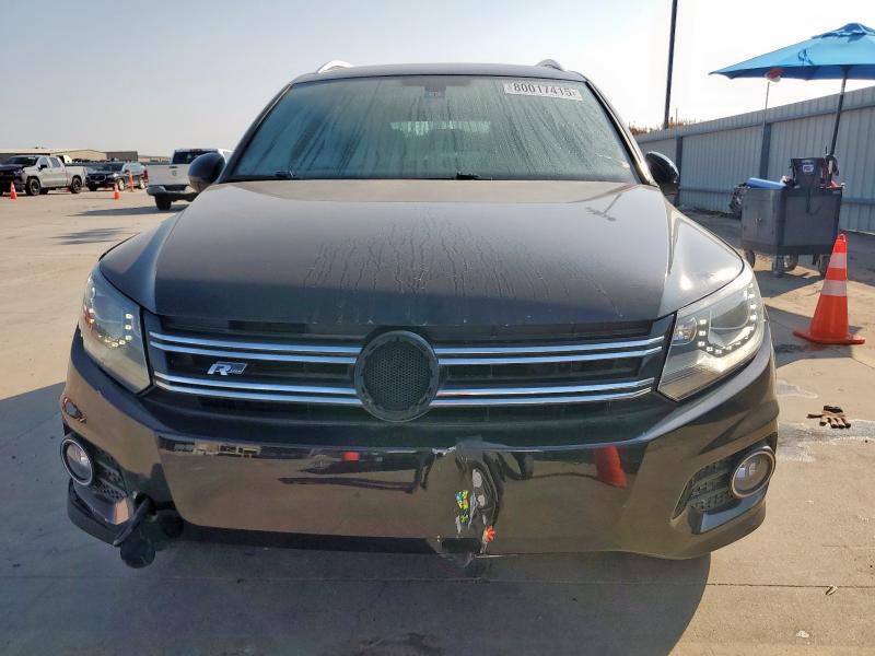 WVGAV7AX7FW601594 - 2015 VOLKSWAGEN TIGUAN S BLACK photo 5