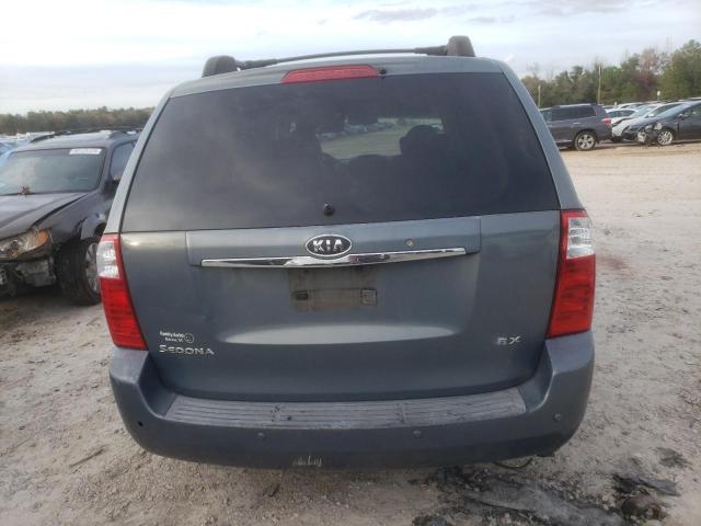 KNDMB233466058602 - 2006 KIA SEDONA EX BLUE photo 6