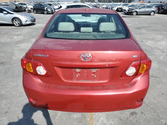 1NXBU40E59Z008399 - 2009 TOYOTA COROLLA BASE 红色 照片 6