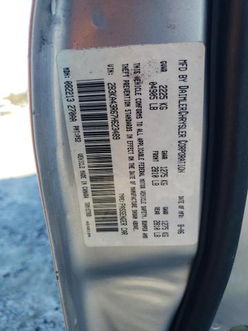 2B3KA43R67H623489 - 2007 DODGE CHARGER SE SILVER photo 12