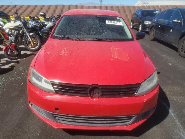 3VW2K7AJ9CM101698 - 2012 VOLKSWAGEN JETTA BASE 红色 照片 5