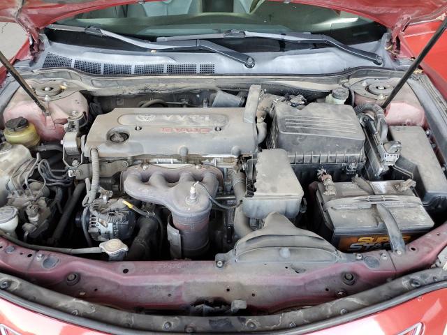 JTNBE46K773039280 - 2007 TOYOTA CAMRY CE RED photo 11