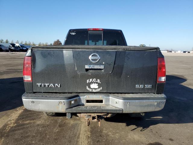 1N6BA06B66N555798 - 2006 NISSAN TITAN XE BLACK photo 6