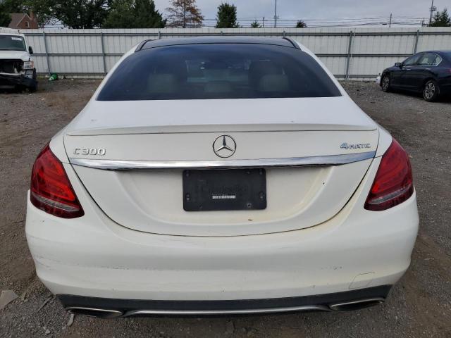 WDDWF4KB6JR342957 - 2018 MERCEDES-BENZ C 300 4MATIC WHITE photo 6