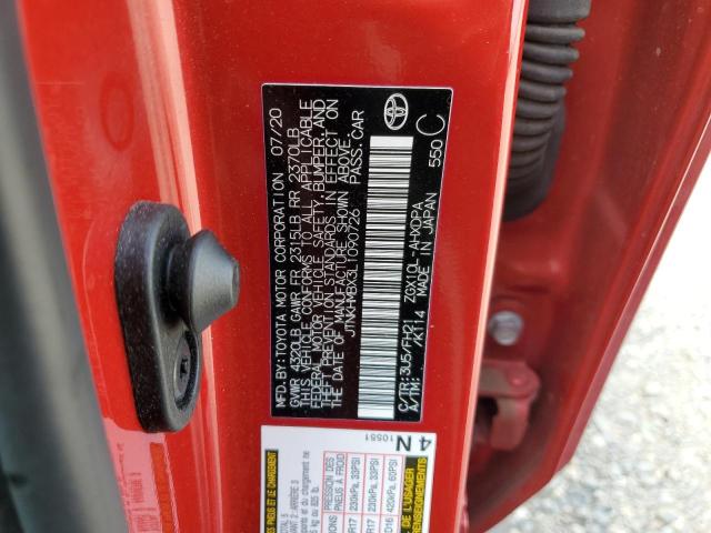 JTNKHMBX3L1090726 - 2020 TOYOTA C-HR XLE RED photo 13