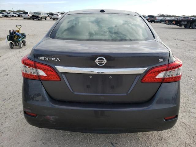 3N1AB7AP4FY232914 - 2015 NISSAN SENTRA S GRAY photo 6