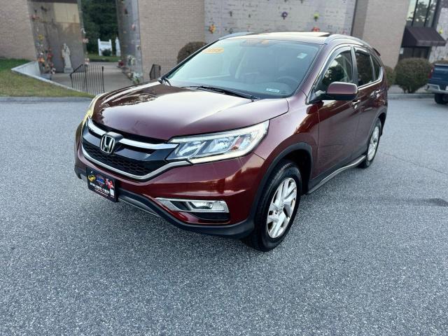 2HKRM4H76FH682317 - 2015 HONDA CR-V EXL BURGUNDY photo 2