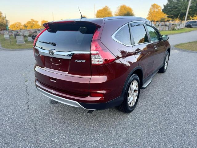 2HKRM4H76FH682317 - 2015 HONDA CR-V EXL BURGUNDY photo 4