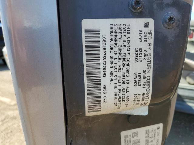 1G8ZJ8275VZ270092 - 1997 SATURN SW2 SILVER photo 12