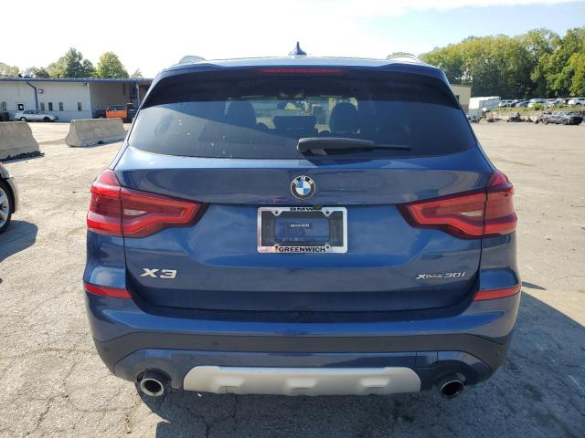 5UXTR9C59KLR11149 - 2019 BMW X3 XDRIVE30I BLUE photo 6