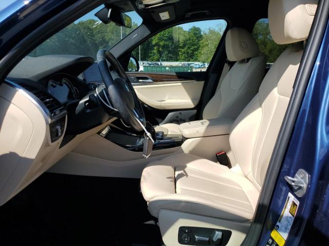 5UXTR9C59KLR11149 - 2019 BMW X3 XDRIVE30I BLUE photo 7