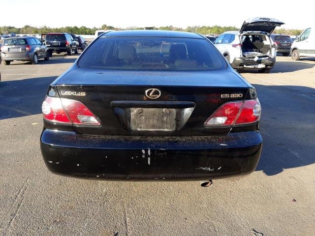 JTHBA30G145008121 - 2004 LEXUS ES 330 BLACK photo 6