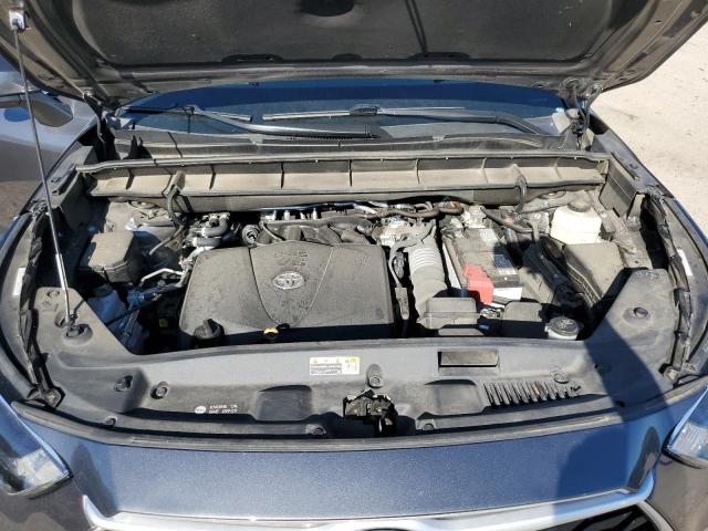 5TDGZRAH2NS550253 - 2022 TOYOTA HIGHLANDER XLE CHARCOAL photo 12