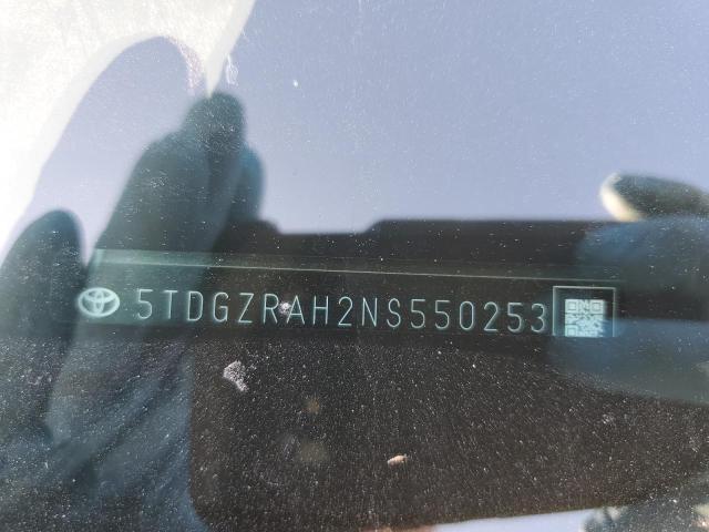 5TDGZRAH2NS550253 - 2022 TOYOTA HIGHLANDER XLE CHARCOAL photo 14