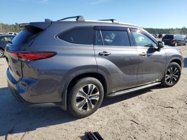 5TDGZRAH2NS550253 - 2022 TOYOTA HIGHLANDER XLE CHARCOAL photo 3