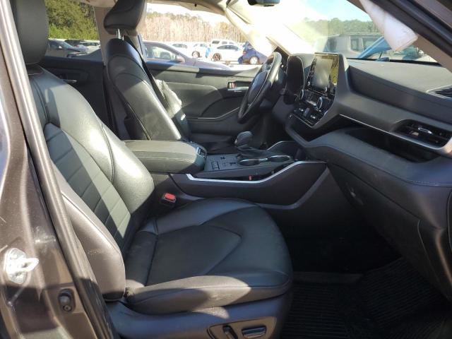 5TDGZRAH2NS550253 - 2022 TOYOTA HIGHLANDER XLE CHARCOAL photo 7