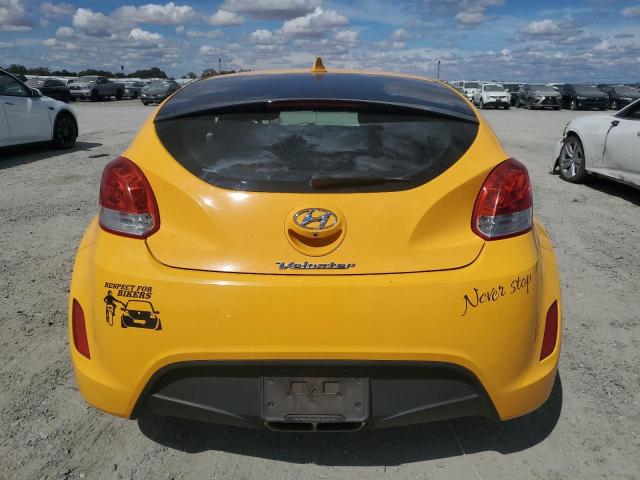 KMHTC6AD7HU308324 - 2017 HYUNDAI VELOSTER YELLOW photo 6
