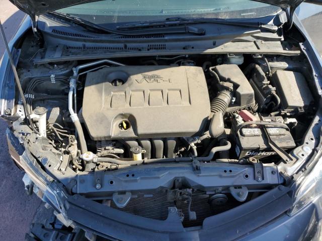 2T1BURHE3KC155233 - 2019 TOYOTA COROLLA L GRAY photo 11