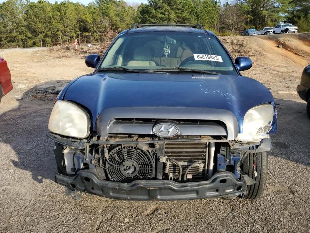 KM8SC13D76U097652 - 2006 HYUNDAI SANTA FE GLS BLUE photo 5